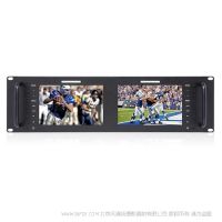  富威德 FEELWORLD 7" 高清1280x800 IPS屏3RU雙聯(lián)廣播級SDI/ HDMI/ AVI機柜式視頻監(jiān)視器