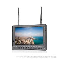 富威德 FEELWORLD  PVR732 7" 1024x600內(nèi)置電池高清航拍一體機(jī)監(jiān)視器DVR黑匣子錄制 40頻道5.8G自動搜索無線雙接收