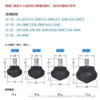 徠圖LS系列LN系列三腳架腳墊/適用捷信等八分之三可換腳釘三腳架