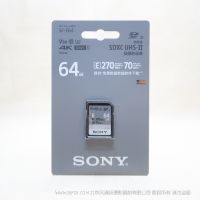 索尼 Sony SF-E64/T1 CN SD存儲卡-E系列 約270MB/s讀取速度，約70MB/s*1的快速寫入性能，IP57防護等級，堅固耐用。內存卡 閃存卡 SFE64G SD卡