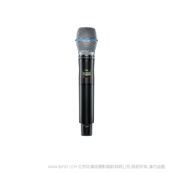 Shure 舒爾 AD2/B87A 手持式無線話筒發(fā)射機 音頻質(zhì)量和射頻性能，外加寬調(diào)諧、高密度模式和加密功能