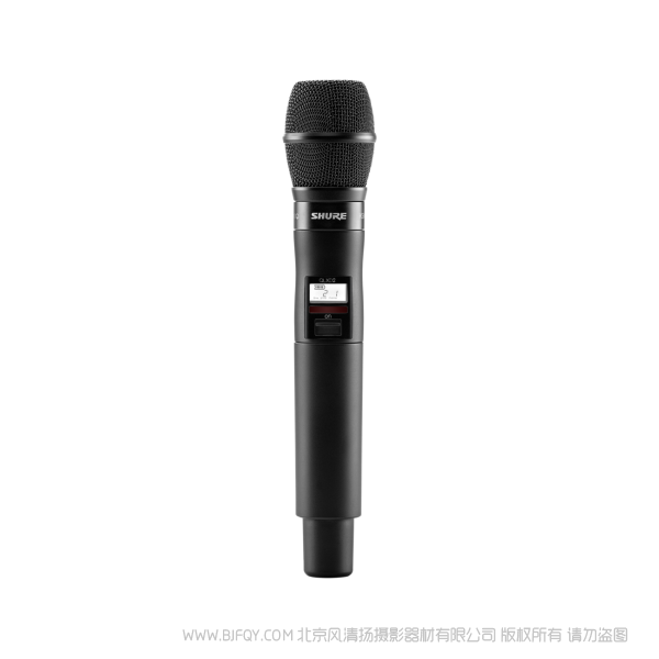 Shure 舒爾 QLXD2/KSM9 KSM9話筒配備QLXD2手持式發(fā)射機(jī) QLX-D™數(shù)字無線系統(tǒng)之手持式無線發(fā)射機(jī)。 