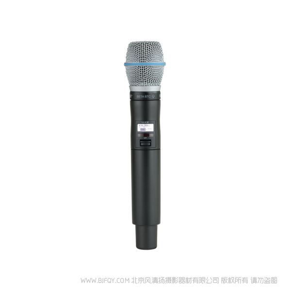 Shure 舒爾 ULXD2/B87C Beta87C話筒配備ULXD2手持式發(fā)射機(jī) ULX-D數(shù)字無(wú)線系統(tǒng)之BETA87C手持式無(wú)線發(fā)射機(jī)。 