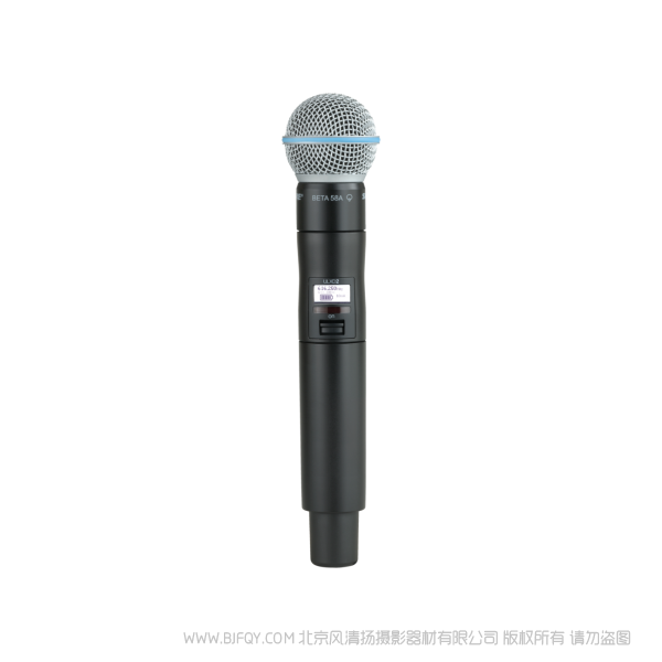 Shure 舒爾 ULXD2/B58 Beta58A話筒配ULXD2手持式發(fā)射機(jī) ULX-D數(shù)字無(wú)線系統(tǒng)之BETA58A手持式無(wú)線發(fā)射機(jī)。