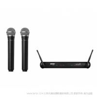 Shure 舒爾 SVX288/PG58 雙人聲無線系統(tǒng)  一拖二 包括SVX88雙通道分集接收機，2個帶PG58話筒頭的手持發(fā)射機。