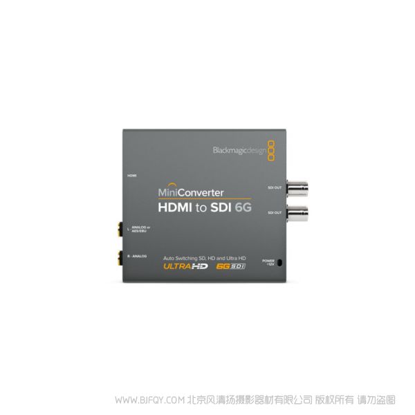 BMD Mini Converter HDMI to SDI 6G HDMI設備的信號轉(zhuǎn)換成SD、HD和Ultra HD的SDI視頻格式