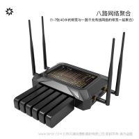 花火 4G聚合路由器H7 支持5G聚合 戶外直播應(yīng)急通訊 安全加密帶寬疊加